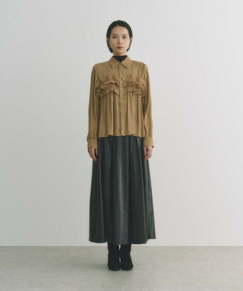 BIANCA / ビアンカ シャツ・ブラウス | 【BAILA12月号掲載】【着映えが叶う】ラメフリルブラウス | 詳細8