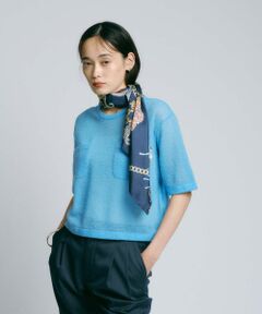 BIANCA / ビアンカ ニット・セーター | 【着映えが叶う】シアーツイード ニットプルオーバー