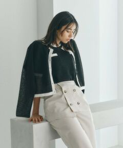 BIANCA / ビアンカ ニット・セーター | 【着映えが叶う】シアーツイード ニットカーディガン