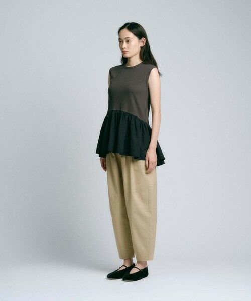 BIANCA / ビアンカ カットソー | 【着映えが叶う】フリルギャザーコンビカットソー | 詳細6