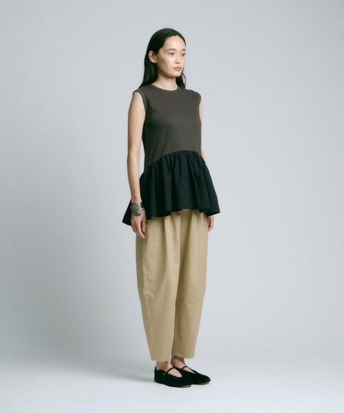 BIANCA / ビアンカ カットソー | 【着映えが叶う】フリルギャザーコンビカットソー | 詳細7