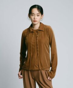 BIANCA / ビアンカ カットソー | 【トレンドミックス】クラシカル　シアーベロアシャツブラウス