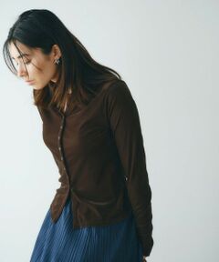 BIANCA / ビアンカ カットソー | 【トレンドミックス】クラシカル　シアーベロアシャツブラウス