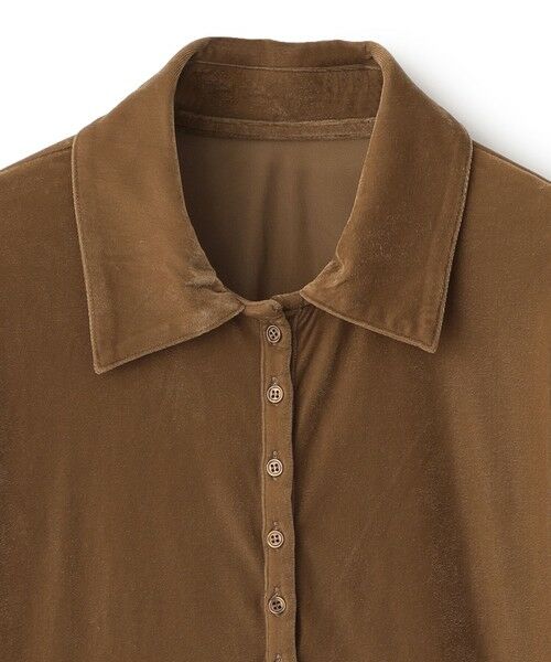 BIANCA / ビアンカ カットソー | 【トレンドミックス】クラシカル　シアーベロアシャツブラウス | 詳細13