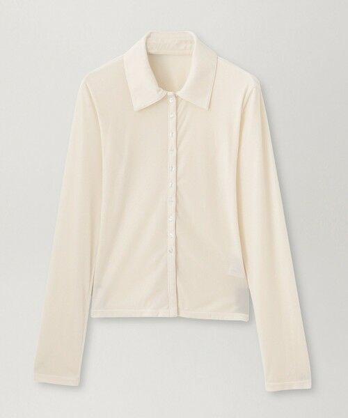 BIANCA / ビアンカ カットソー | 【トレンドミックス】クラシカル　シアーベロアシャツブラウス | 詳細18