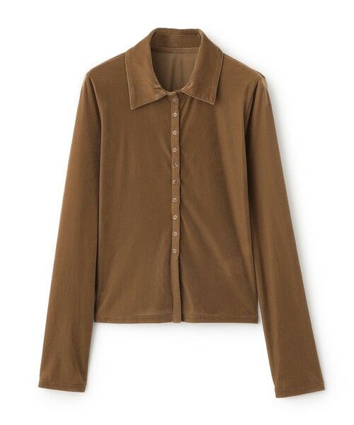 BIANCA / ビアンカ カットソー | 【トレンドミックス】クラシカル　シアーベロアシャツブラウス | 詳細21