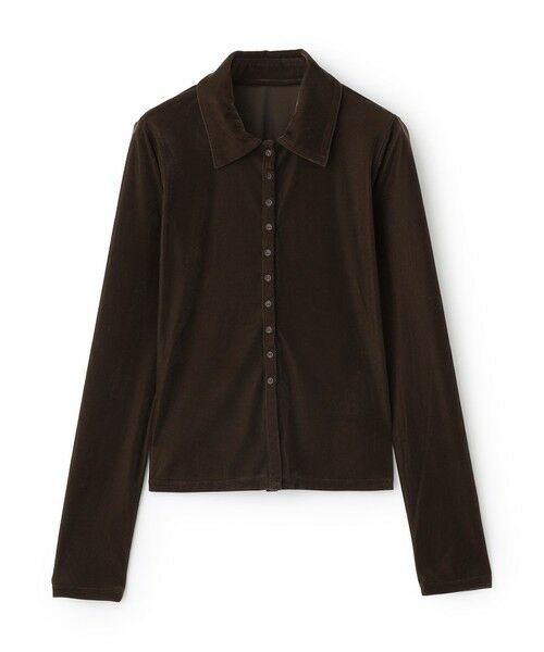 BIANCA / ビアンカ カットソー | 【トレンドミックス】クラシカル　シアーベロアシャツブラウス | 詳細22