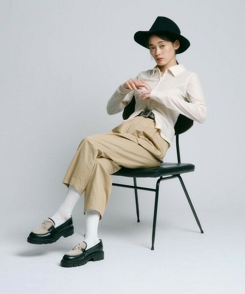 BIANCA / ビアンカ カットソー | 【トレンドミックス】クラシカル　シアーベロアシャツブラウス | 詳細3