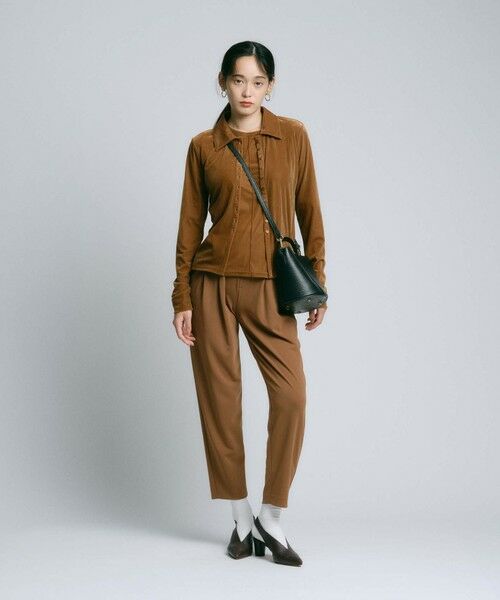 BIANCA / ビアンカ カットソー | 【トレンドミックス】クラシカル　シアーベロアシャツブラウス | 詳細6