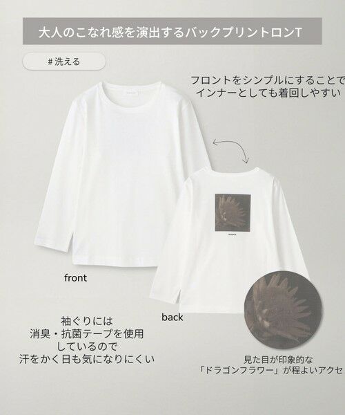 BIANCA / ビアンカ カットソー | 【デイリーユース】バックプリントロンT | 詳細1