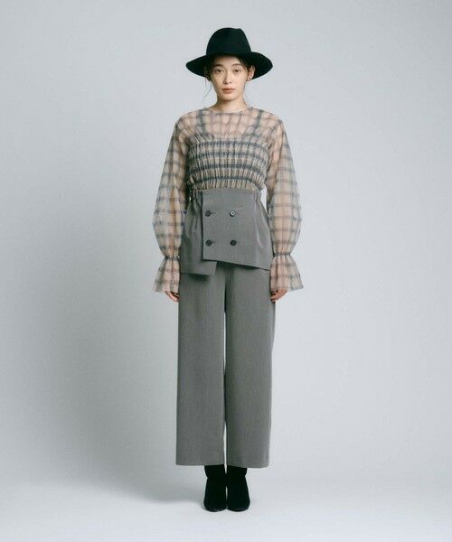 BIANCA / ビアンカ その他パンツ | 【BAILA12月号掲載】【大人の万能3WAY】ラップビスチェ付きパンツ | 詳細12