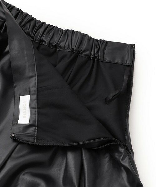 BIANCA / ビアンカ ロング・マキシ丈スカート | 【着回し抜群】レザーライク フレアスカート | 詳細14