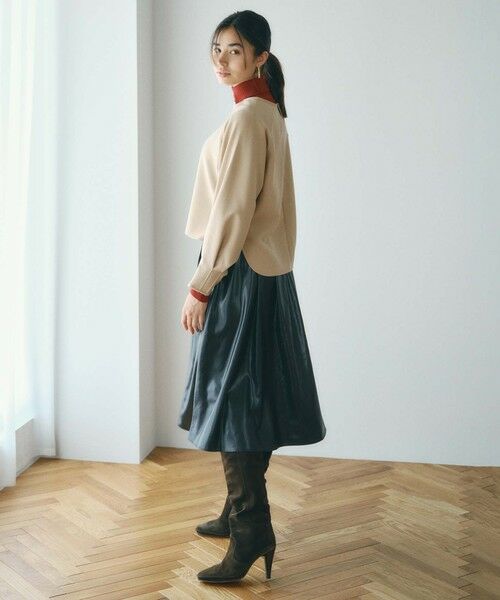 BIANCA / ビアンカ ロング・マキシ丈スカート | 【着回し抜群】レザーライク フレアスカート | 詳細2