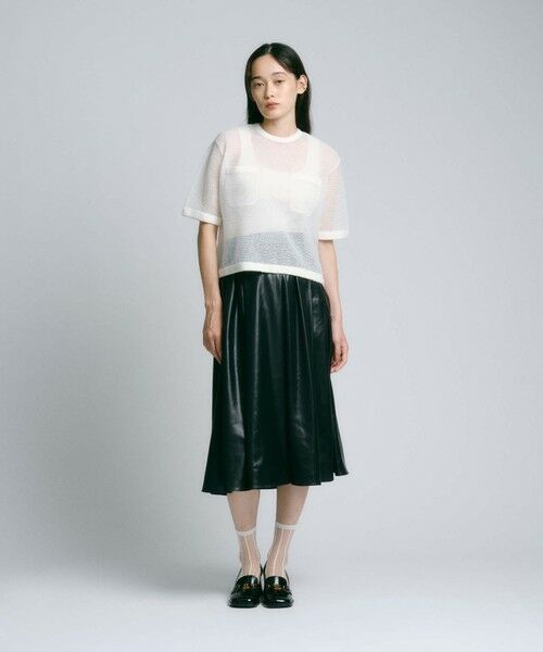 BIANCA / ビアンカ ロング・マキシ丈スカート | 【着回し抜群】レザーライク フレアスカート | 詳細4