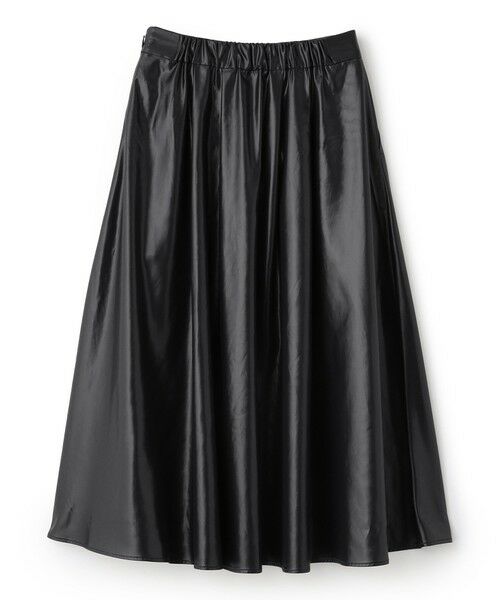 BIANCA / ビアンカ ロング・マキシ丈スカート | 【着回し抜群】レザーライク フレアスカート | 詳細9