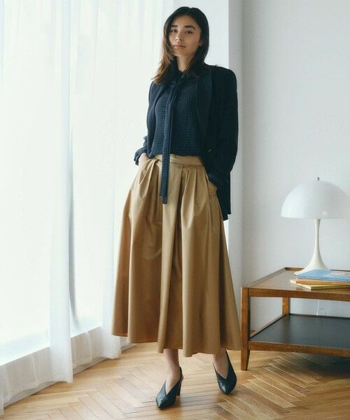 BIANCA / ビアンカ ロング・マキシ丈スカート | 【着回し抜群】レザーライク フレアスカート | 詳細1