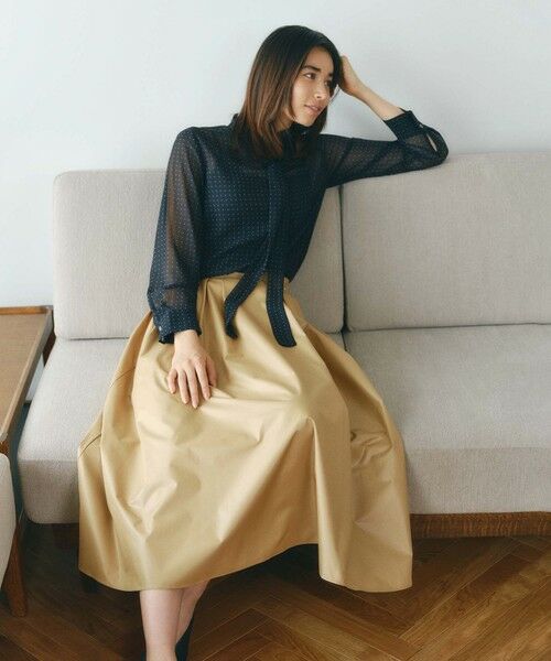 BIANCA / ビアンカ ロング・マキシ丈スカート | 【着回し抜群】レザーライク フレアスカート | 詳細3