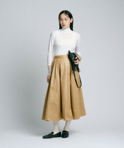 BIANCA / ビアンカ ロング・マキシ丈スカート | 【着回し抜群】レザーライク フレアスカート | 詳細5