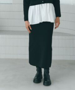 BIANCA / ビアンカ ロング・マキシ丈スカート | 【BAILA12月号掲載】【美シルエット】ミラノリブナロースカート