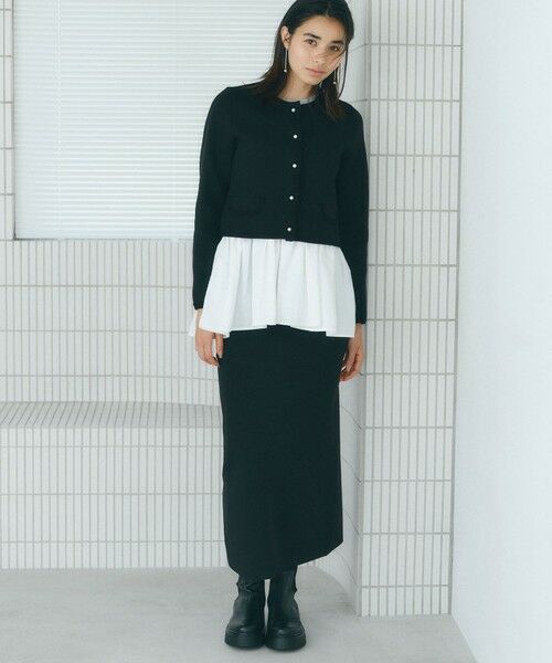 BIANCA / ビアンカ ロング・マキシ丈スカート | 【BAILA12月号掲載】【美シルエット】ミラノリブナロースカート | 詳細2