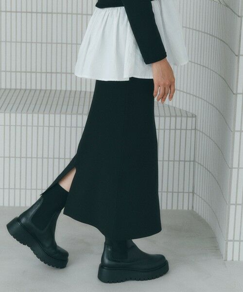 BIANCA / ビアンカ ロング・マキシ丈スカート | 【BAILA12月号掲載】【美シルエット】ミラノリブナロースカート | 詳細4