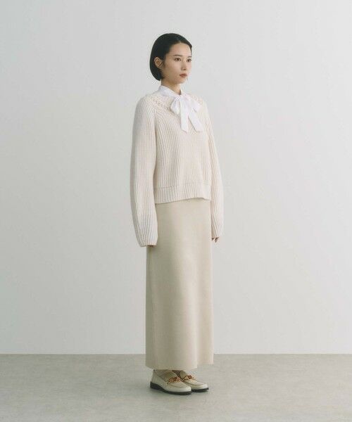 BIANCA / ビアンカ ロング・マキシ丈スカート | 【BAILA12月号掲載】【美シルエット】ミラノリブナロースカート | 詳細8