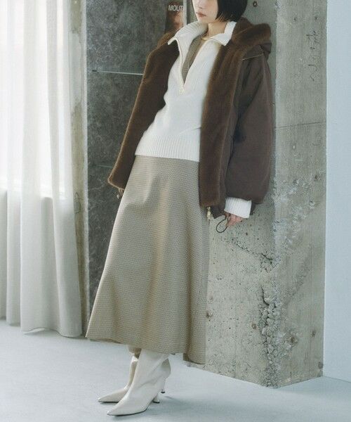 BIANCA / ビアンカ その他アウター | 【ファー取り外し2WAY】マットツイルフェイクファー | 詳細2