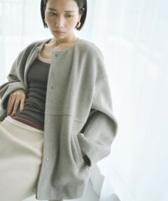 BIANCA / ビアンカ その他アウター | 【着回し抜群】ブルゾンライクニットアウター