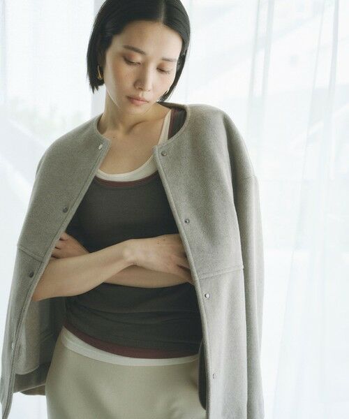 BIANCA / ビアンカ その他アウター | 【着回し抜群】ブルゾンライクニットアウター | 詳細3