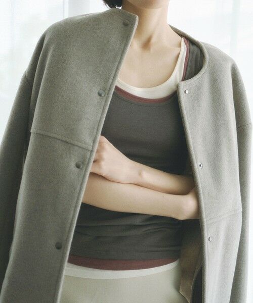 BIANCA / ビアンカ その他アウター | 【着回し抜群】ブルゾンライクニットアウター | 詳細5