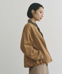 BIANCA / ビアンカ その他アウター | 【ON/OFF着回し】スエードライクジップアップブルゾン