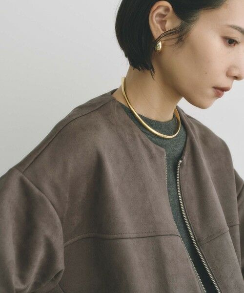 BIANCA / ビアンカ その他アウター | 【ON/OFF着回し】スエードライクジップアップブルゾン | 詳細10