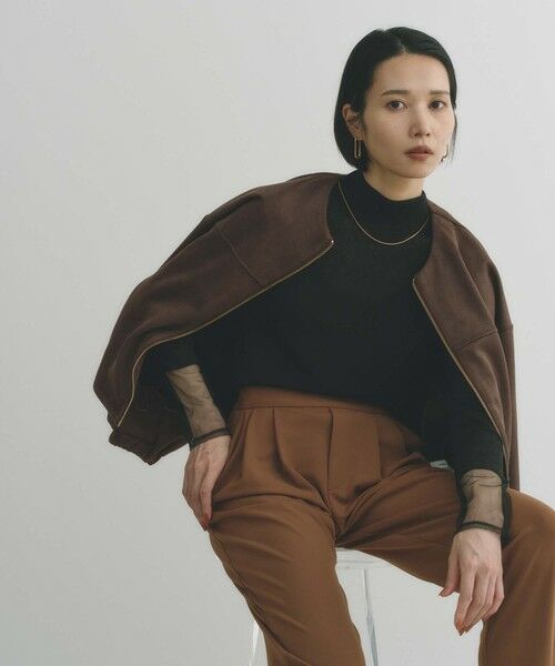 BIANCA / ビアンカ その他アウター | 【ON/OFF着回し】スエードライクジップアップブルゾン | 詳細17