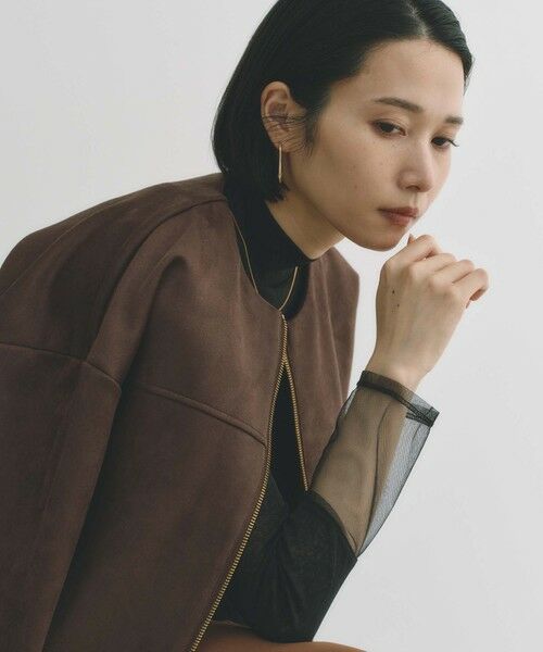 BIANCA / ビアンカ その他アウター | 【ON/OFF着回し】スエードライクジップアップブルゾン | 詳細18