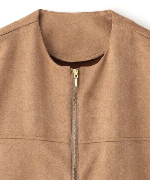 BIANCA / ビアンカ その他アウター | 【ON/OFF着回し】スエードライクジップアップブルゾン | 詳細20
