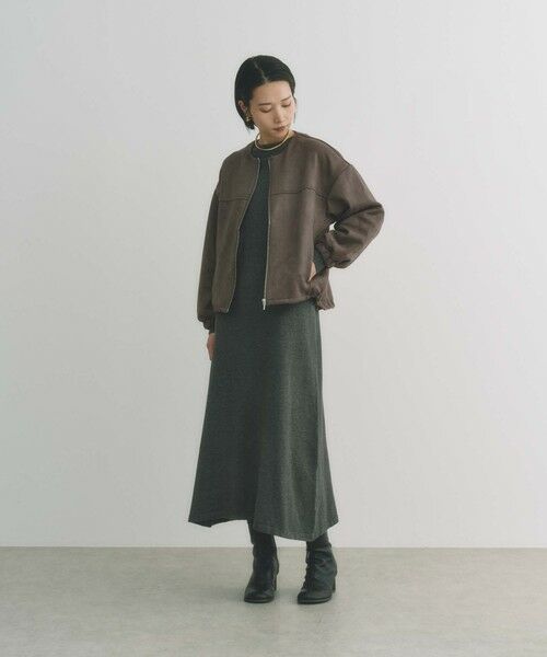 BIANCA / ビアンカ その他アウター | 【ON/OFF着回し】スエードライクジップアップブルゾン | 詳細4