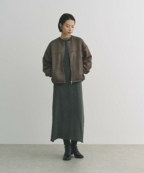 BIANCA / ビアンカ その他アウター | 【ON/OFF着回し】スエードライクジップアップブルゾン | 詳細5