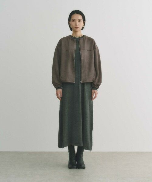 BIANCA / ビアンカ その他アウター | 【ON/OFF着回し】スエードライクジップアップブルゾン | 詳細6