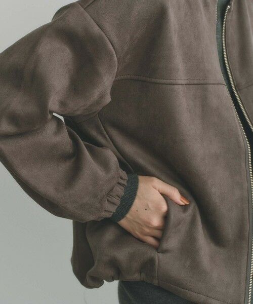 BIANCA / ビアンカ その他アウター | 【ON/OFF着回し】スエードライクジップアップブルゾン | 詳細9