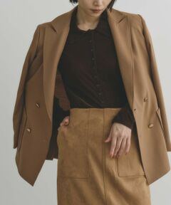 BIANCA / ビアンカ その他アウター | 【BAILA12月号掲載】【着回し抜群】洗えるダブルジャケット