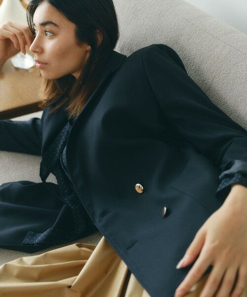 BIANCA / ビアンカ その他アウター | 【BAILA12月号掲載】【着回し抜群】洗えるダブルジャケット | 詳細1