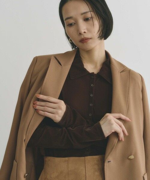 BIANCA / ビアンカ その他アウター | 【BAILA12月号掲載】【着回し抜群】洗えるダブルジャケット | 詳細13