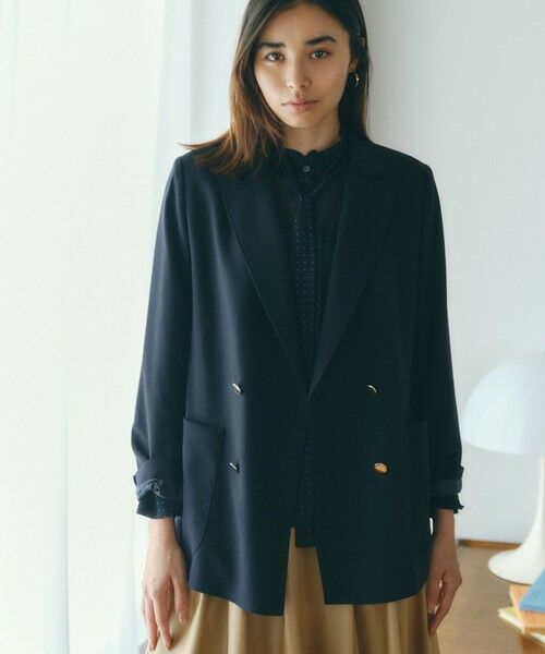 BIANCA / ビアンカ その他アウター | 【BAILA12月号掲載】【着回し抜群】洗えるダブルジャケット | 詳細2