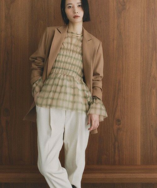 BIANCA / ビアンカ その他アウター | 【BAILA12月号掲載】【着回し抜群】洗えるダブルジャケット | 詳細7