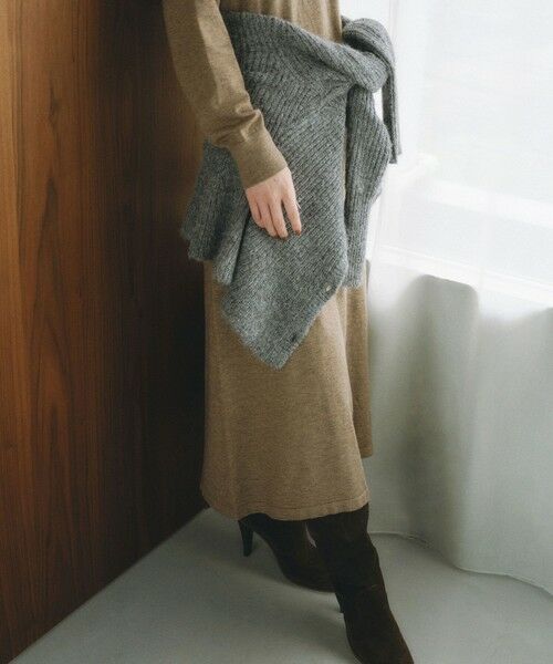 BIANCA / ビアンカ ロング・マキシ丈ワンピース | 【＠BAILA掲載】【ネック取り外し2WAY】ニットロングワンピース | 詳細6