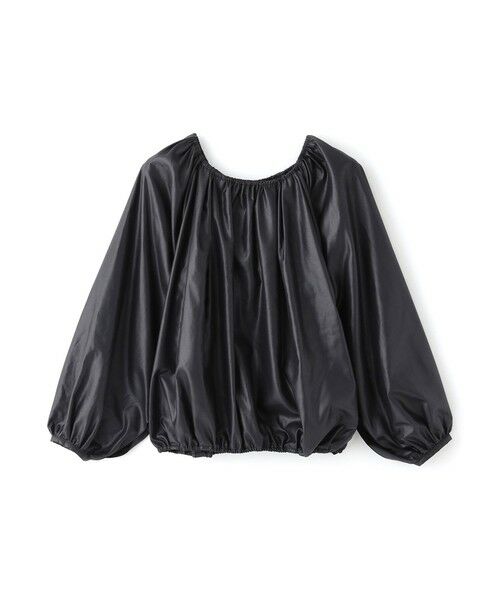 BIANCA / ビアンカ シャツ・ブラウス | 【BAILA12月号掲載】【BAILAコラボ企画】レザー見えバルーン3WAYブラウス | 詳細13