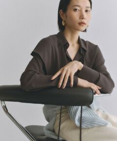 BIANCA / ビアンカ シャツ・ブラウス | 【2WAYでオンオフ楽しめる】ケープコンビブラウス