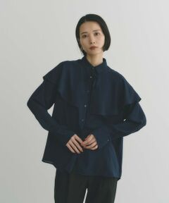 BIANCA / ビアンカ シャツ・ブラウス | 【2WAYでオンオフ楽しめる】ケープコンビブラウス