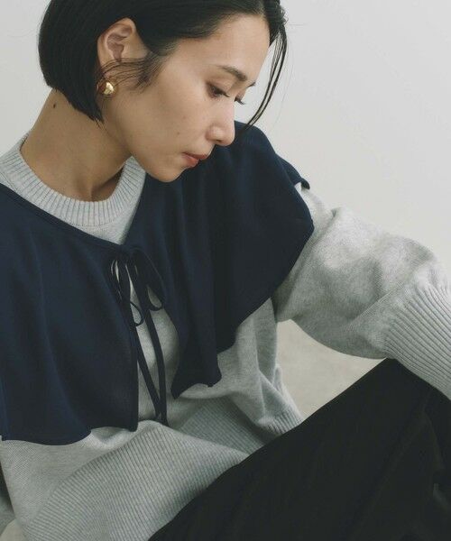 BIANCA / ビアンカ シャツ・ブラウス | 【2WAYでオンオフ楽しめる】ケープコンビブラウス | 詳細17