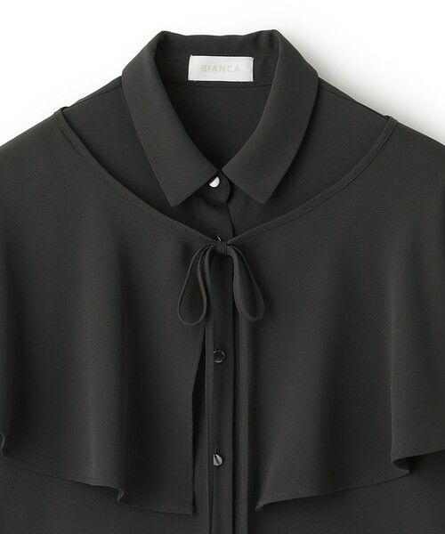 BIANCA / ビアンカ シャツ・ブラウス | 【2WAYでオンオフ楽しめる】ケープコンビブラウス | 詳細22